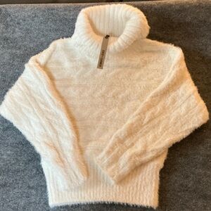 Coco + Carmen Cream Turtleneck Sweater